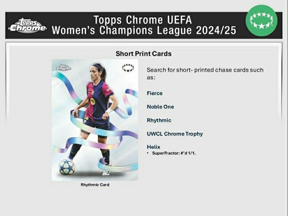 2024/25 Topps Chrome UEFA Women's Champions League Football Blaster Box - Taass near me