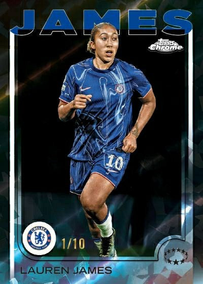 2024/25 Topps Chrome UEFA Women's Champions League Sapphire Edition Hobby Box - Taass sale