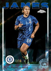 2024/25 Topps Chrome UEFA Women's Champions League Sapphire Edition Hobby Box - Taass sale