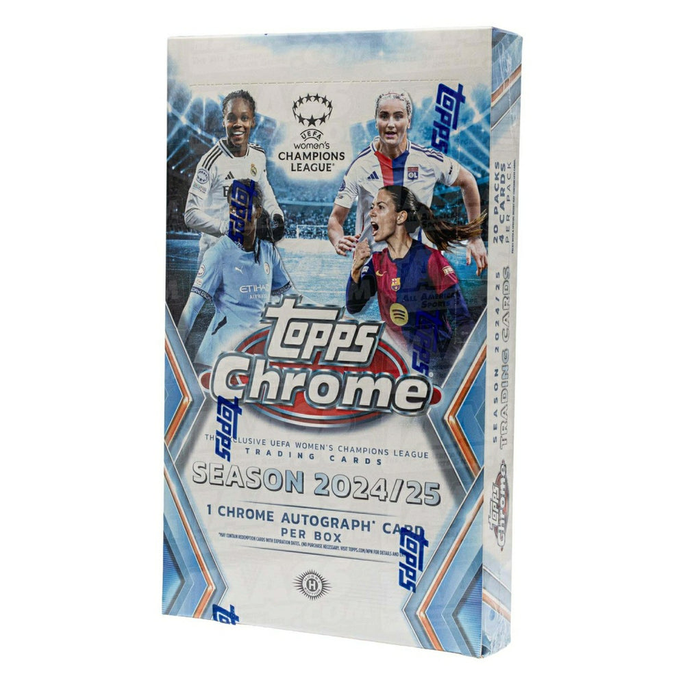 2024/25 Topps Chrome UEFA Women's Champions League Football Hobby Box - Taass discount