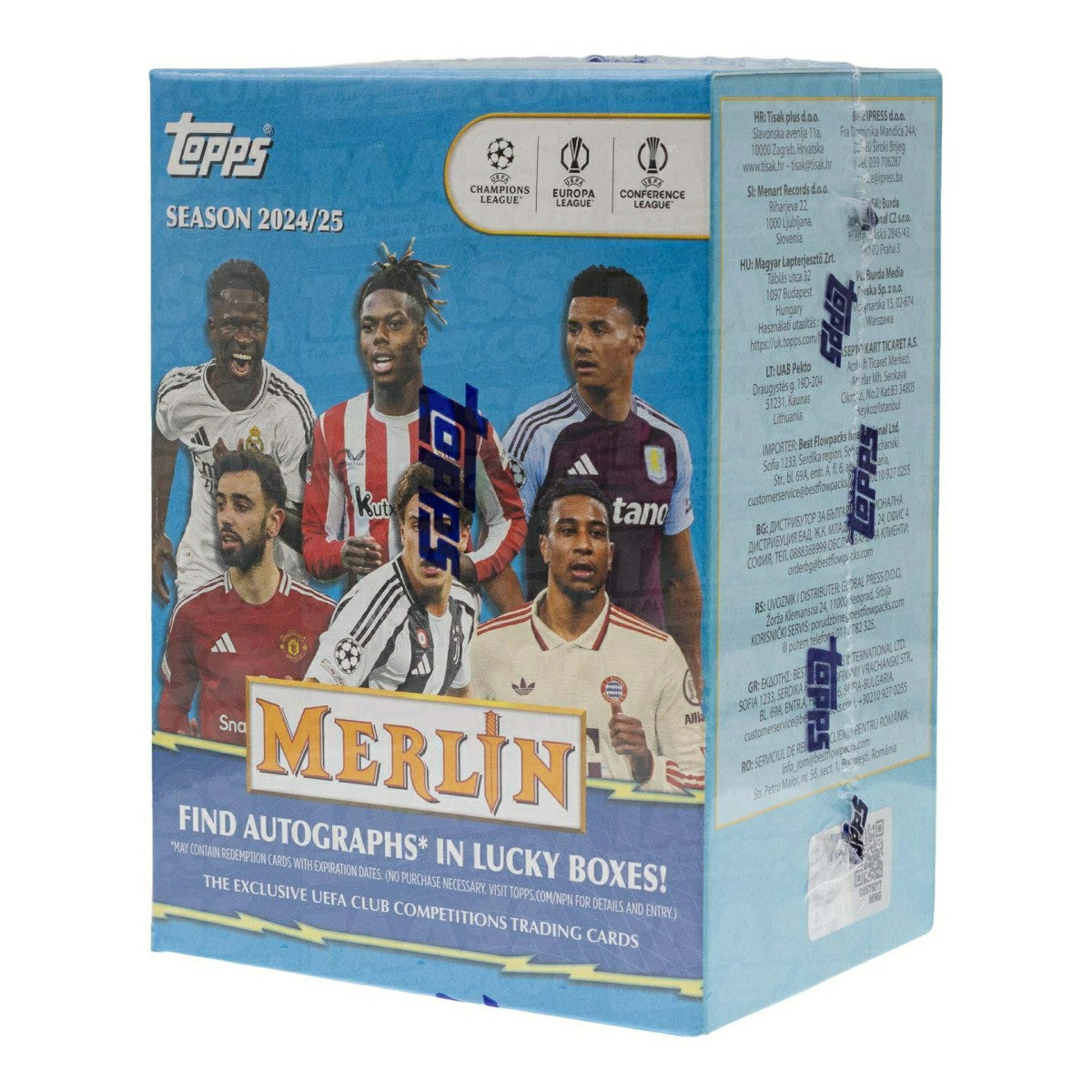 2024/25 Topps Chrome Merlin UEFA Club Competitions Football Blaster Box - Taass for sale