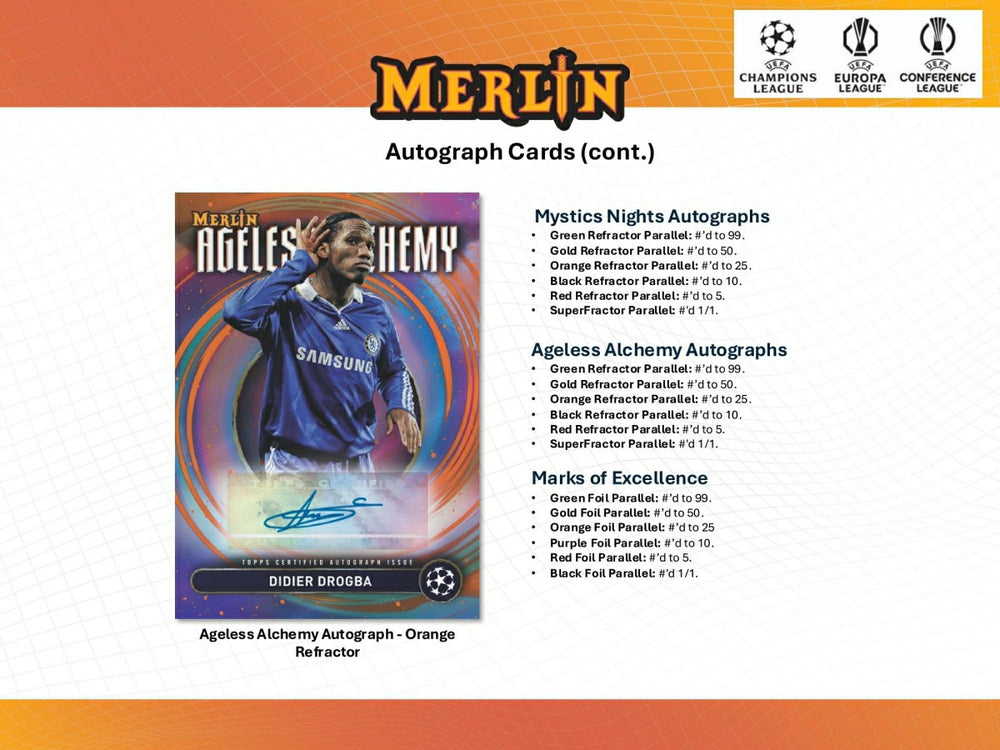 2024/25 Topps Chrome Merlin UEFA Club Competitions Football Blaster Box - Taass for sale