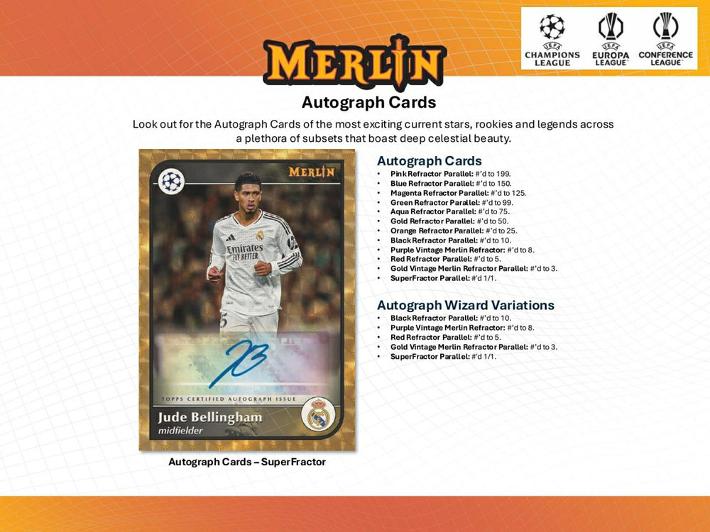 2024/25 Topps Chrome Merlin UEFA Club Competitions Football Hobby Box - Taass online