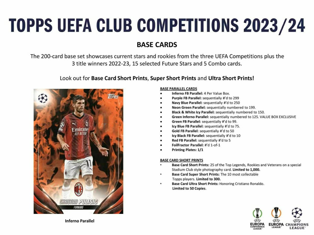 2023/24 Topps UEFA Club Competitions Soccer (Fussball) Flagship Blaster Box - Taass US