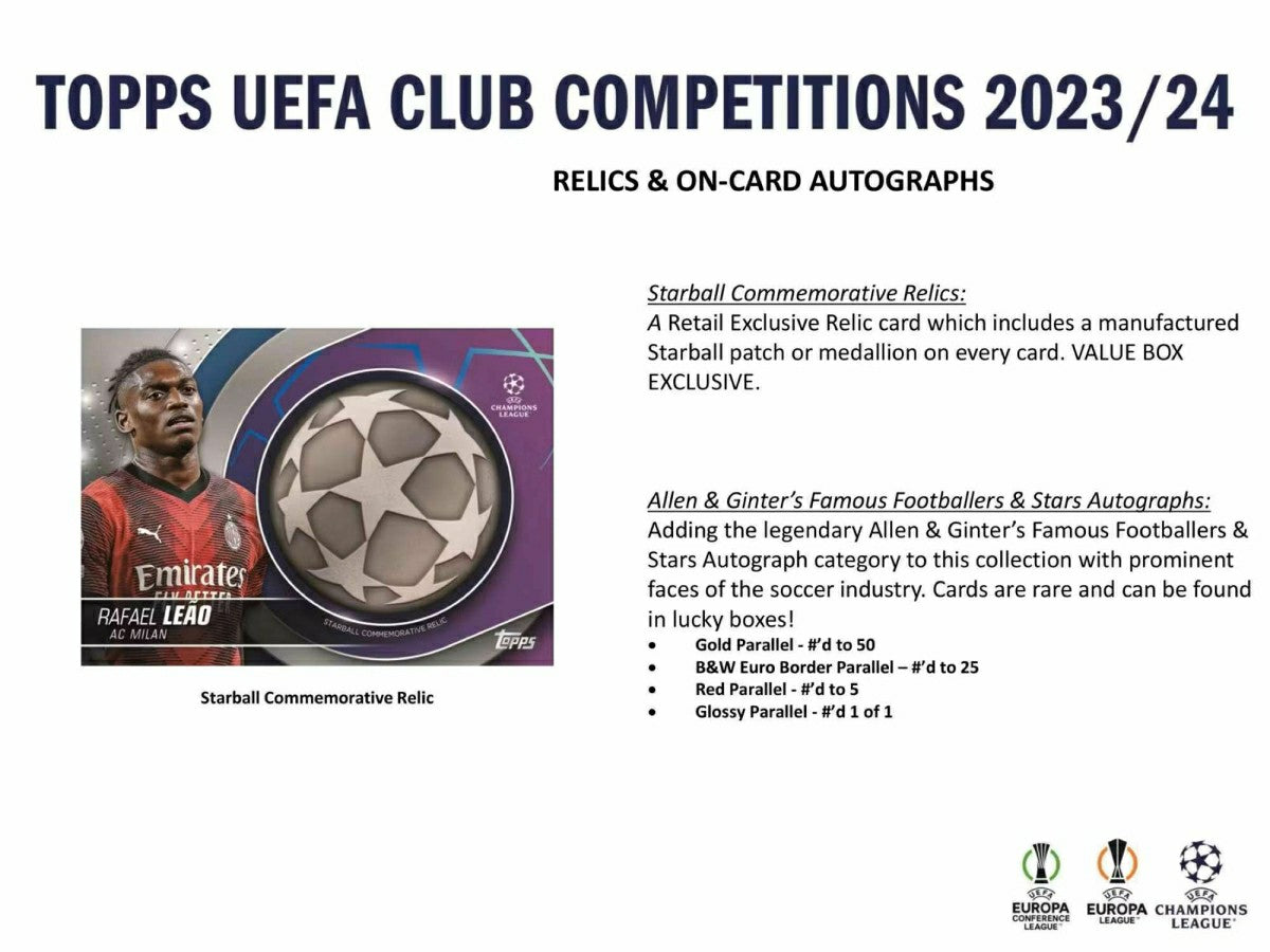 2023/24 Topps UEFA Club Competitions Soccer (Fussball) Flagship Blaster Box - Taass US