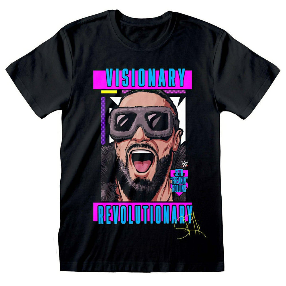 Seth Rollins Visionary Revolutionary WWE T-Shirt Black - Taass sale