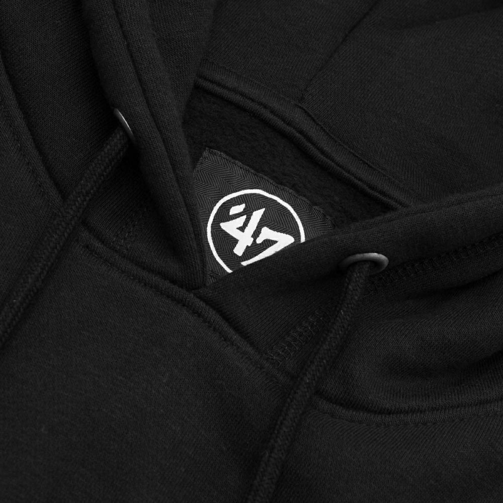 Los Angeles Dodgers Logo Backer '47 Burnside MLB Hoodie Black - Taass US