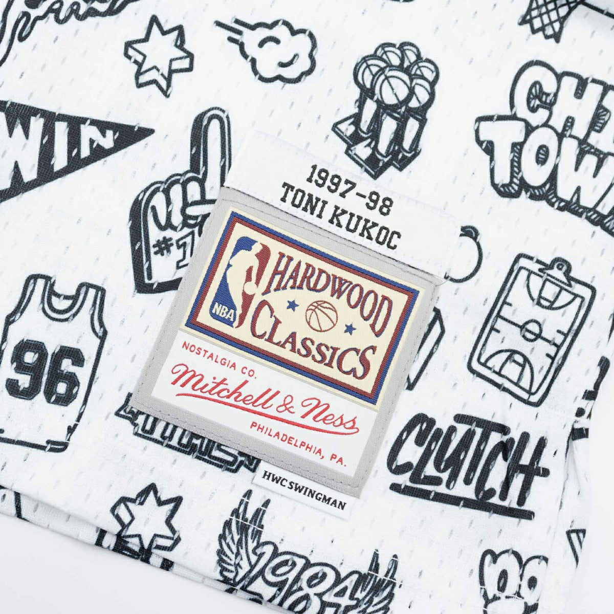 Toni Kukoč #7 Chicago Bulls Doodle Mitchell & Ness Swingman NBA Jersey - Taass near me
