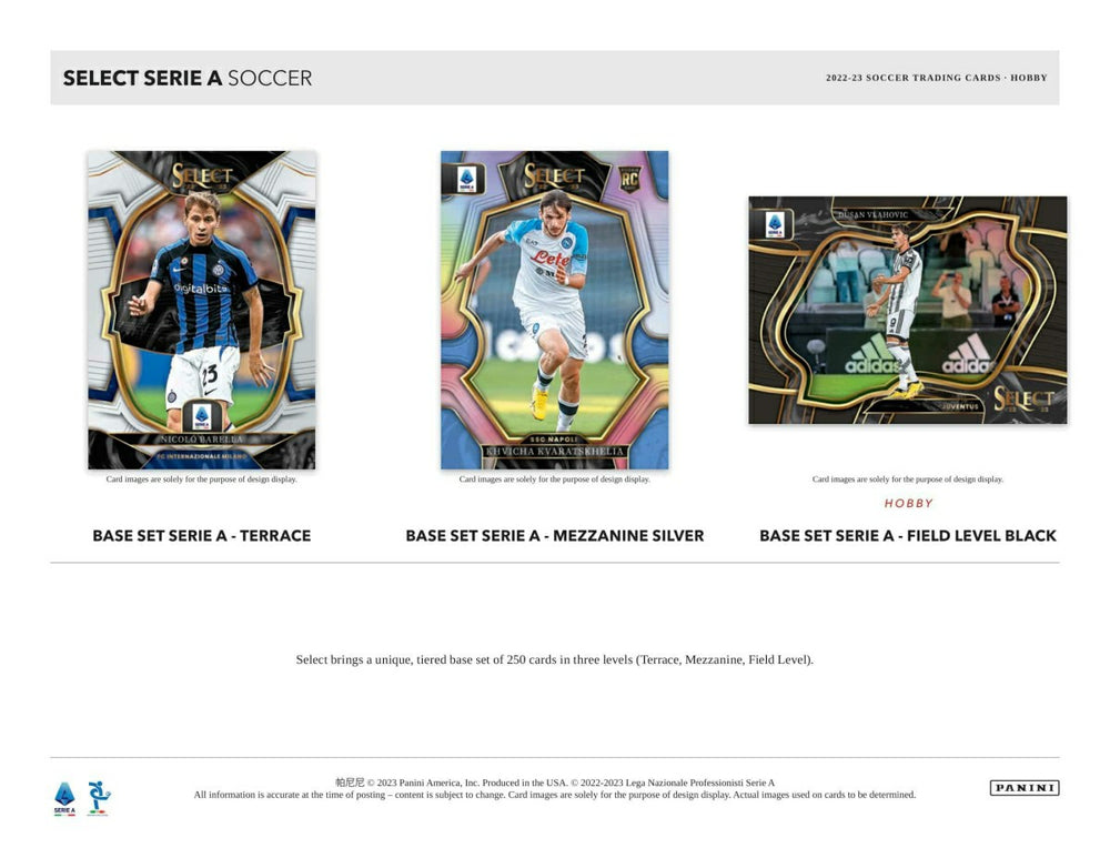 2022/23 Panini Select Serie A  Soccer Hobby Box - Taass US