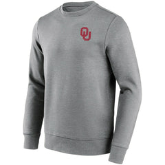 Oklahoma Sooners Boomer Sooner Crew Sweatshirt Gray - Taass US