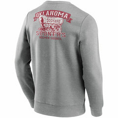 Oklahoma Sooners Boomer Sooner Crew Sweatshirt Gray - Taass US