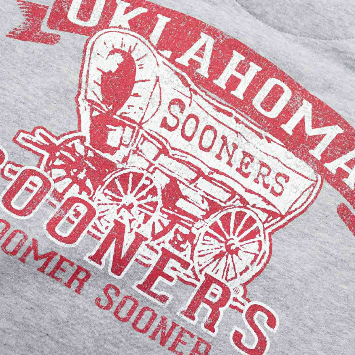 Oklahoma Sooners Boomer Sooner Crew Sweatshirt Gray - Taass US